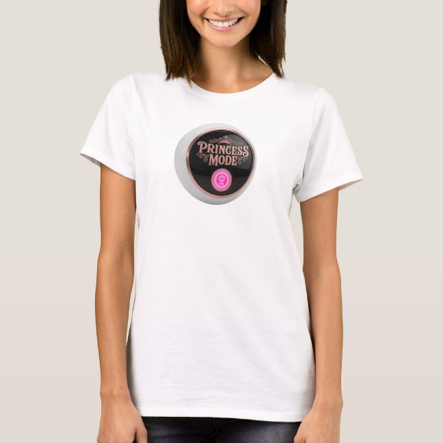 Sharp Red PRINCESS MODE Artistic Motif T-Shirt (Front)