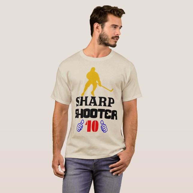 🏆👍Sharp Shooter 10 American Men's Classic Fab T-Shirt (Front Full)