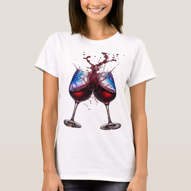 Sharp Silver CHEERS Text Design T-Shirt (Front)