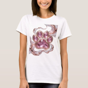 Sharp Silver PINK JEWELRY Custom Design T-Shirt