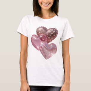 Sharp Silver THREE HEARTS Graphic Tee