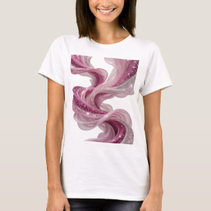 Sharp Silver WAVE Design T-Shirt