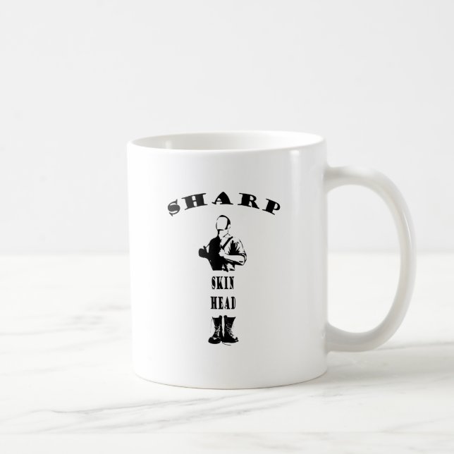 sharp skinhead coffee mug (Right)