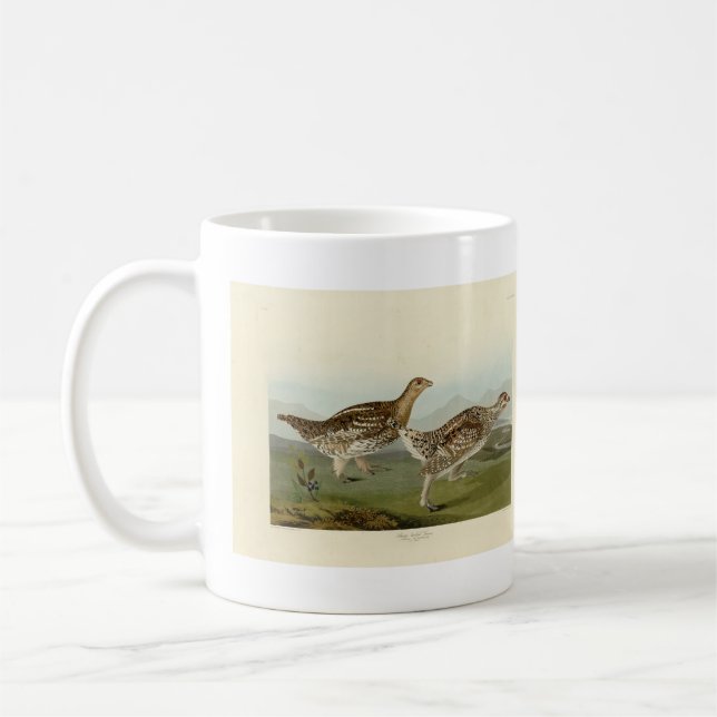 Sharp-tailed Grouse - Audubon's Birds of America Coffee Mug (Left)