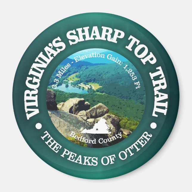 Sharp Top Trail Magnet (Front)
