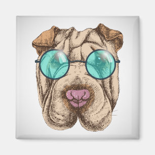 Sharpei In Sunglasses Magnet