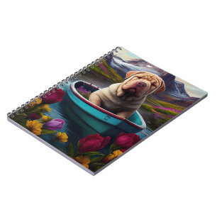 Sharpei on a Paddle: A Scenic Adventure Notebook