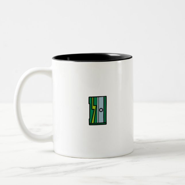 Sharpener Two-Tone Coffee Mug (Left)
