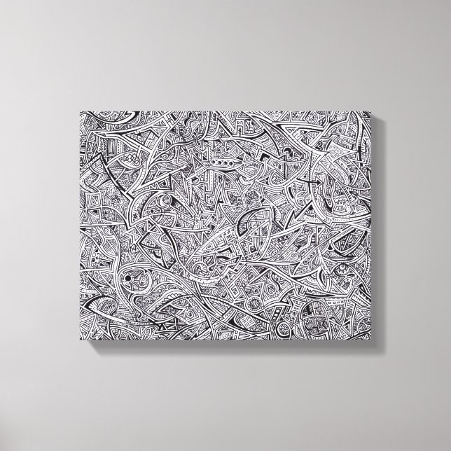 Sharpie Graffiti Canvas Print (Front)