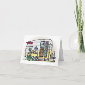 Shasta Camper Trailer RV Card