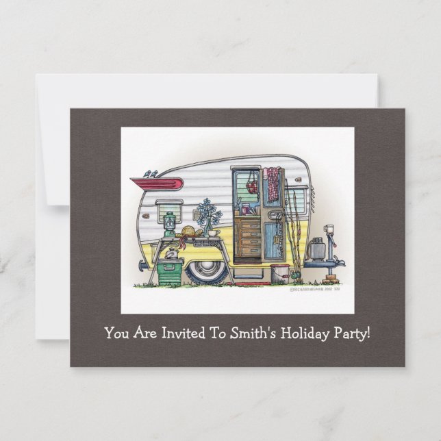 Shasta Camper Trailer RV Invitation (Front)