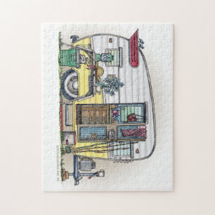 Shasta Camper Trailer RV Jigsaw Puzzle