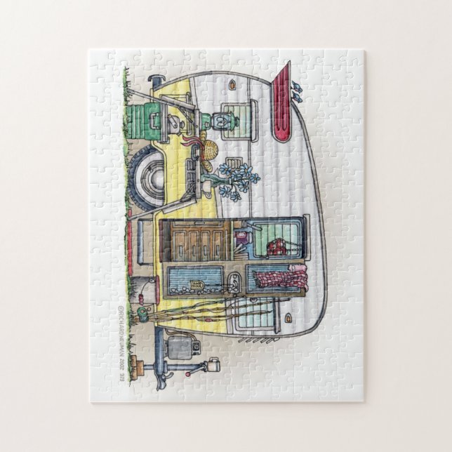 Shasta Camper Trailer RV Jigsaw Puzzle (Vertical)
