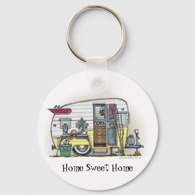 Shasta Camper Trailer RV Key Chains (Front)
