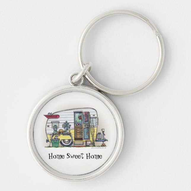 Shasta Camper Trailer RV Key Ring (Front)