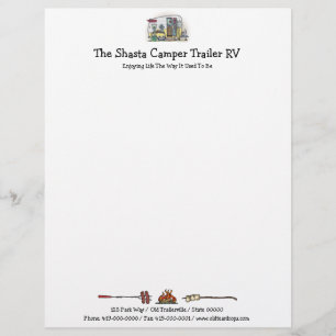 Shasta Camper Trailer RV Letterhead
