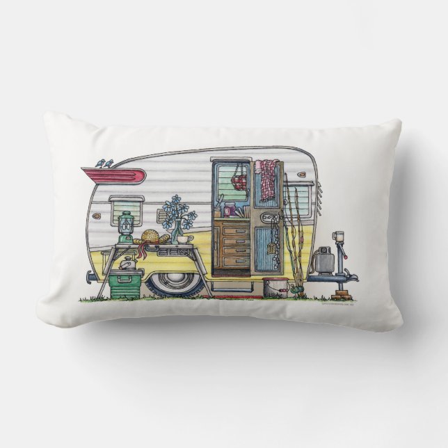 Shasta Camper Trailer RV Lumbar Cushion (Front)