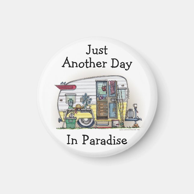 Shasta Camper Trailer RV Magnet (Front)