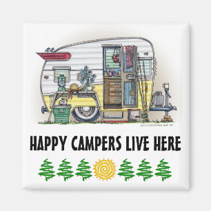 Shasta Camper Trailer RV Magnet