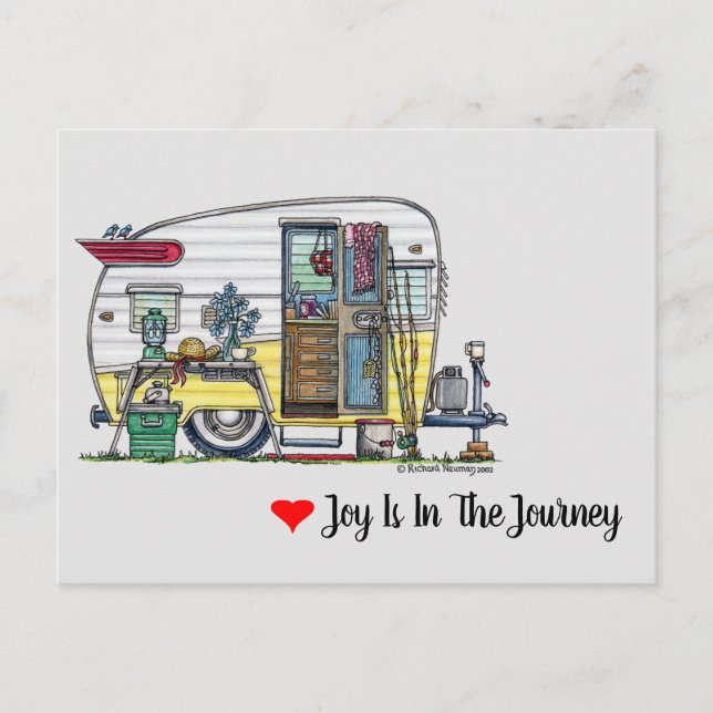 Shasta Camper Trailer RV Postcard (Front)