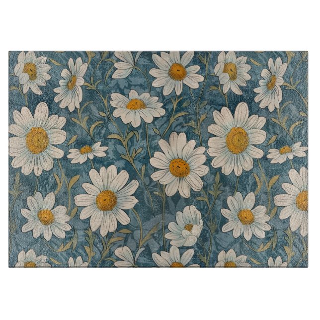 Shasta Daisies Cutting Board (Front)