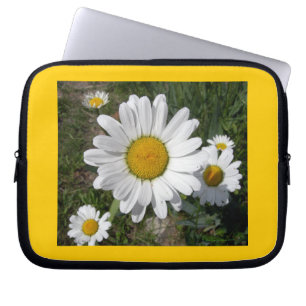 Shasta Daisy (Chrysanthemum maximum) Laptop Sleeve