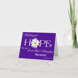 Shasta Daisy Hope Hallelujah! Lord God reigns! Card