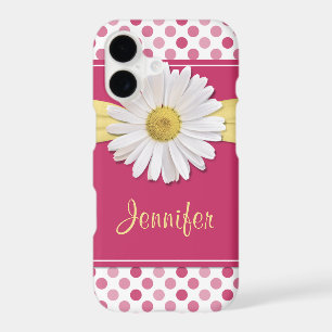 Shasta Daisy Pink Polka Dot iPhone 6 case