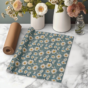 Shasta Daisy Wrapping Paper