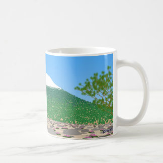 shasta on a clear day coffee mug
