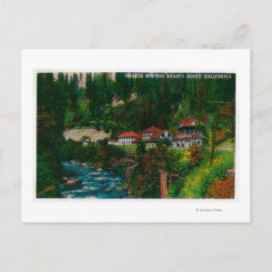 Shasta Springs on the Shasta RouteShasta, CA Postcard