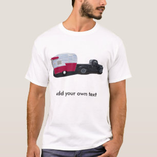 Shasta Travel Trailer and Pick up truck T-Shirt