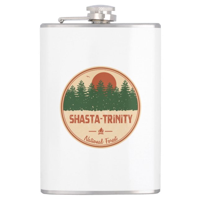 Shasta-Trinity National Forest Hip Flask (Front)
