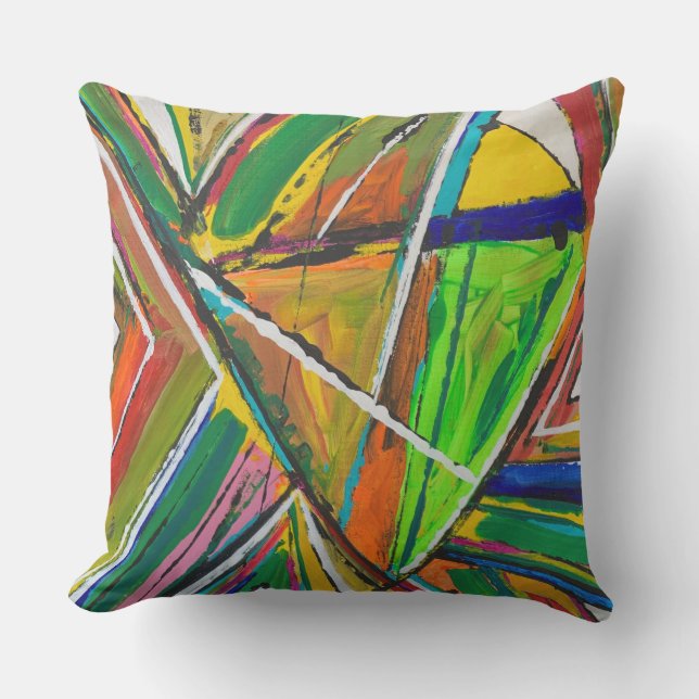 Shattered 20 x 20 Outdoor Throw Pillow (Front)