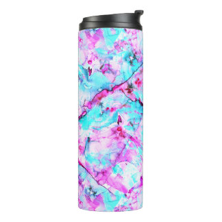 Shattered Blossom A colourful light design Thermal Tumbler