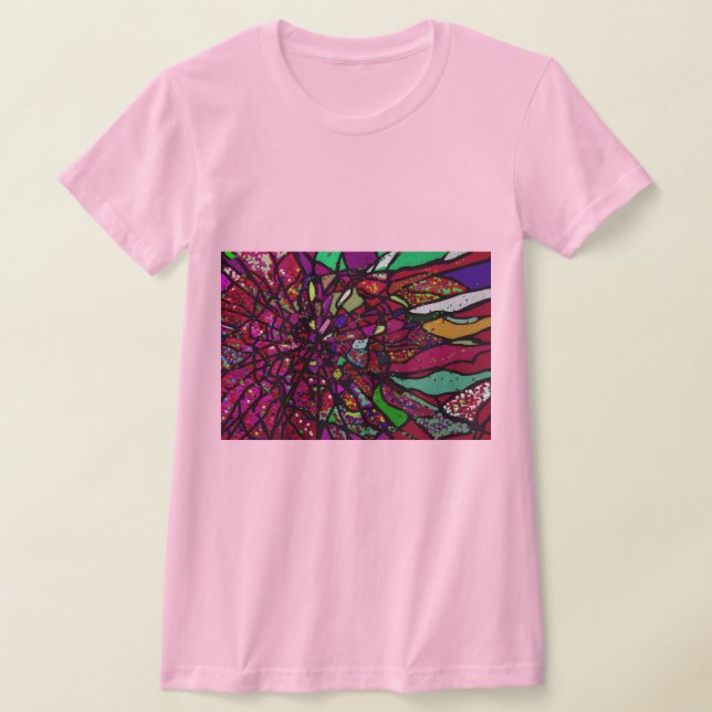 Shattered Flower T-Shirt (Laydown)