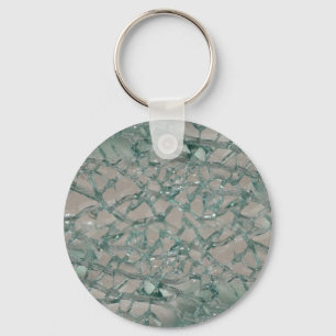 Shattered Glass-Look Key Ring