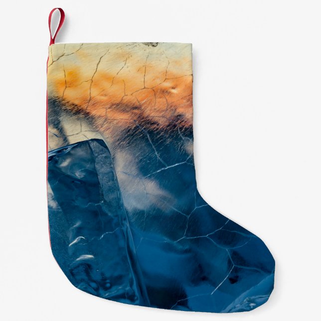 Shattered glass small christmas stocking (Front)