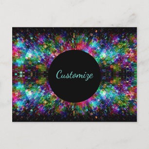 Shattered Glass Spiral Postcard