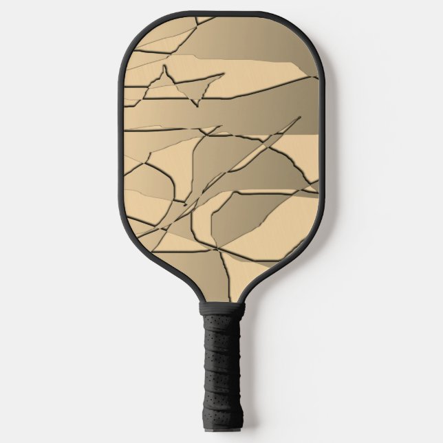 Shattered Gold Pickleball Paddle (Front)