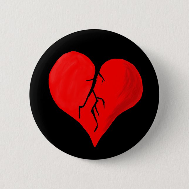 shattered heart button (Front)