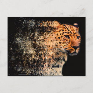 Shattered Leopard Postcard