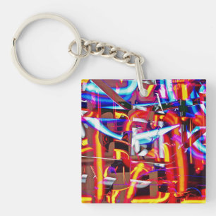 shattered lights key ring