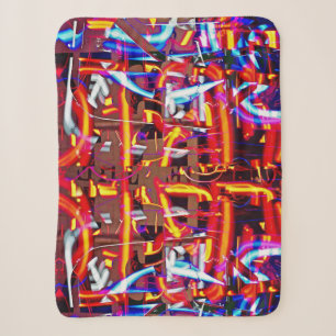 shattered lights sherpa blanket