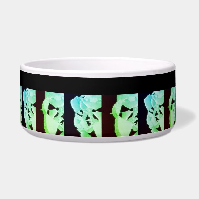 Shattered marble abstract modern art white green   (Front)