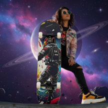 Shattered Reality - Cosmic Astronaut Skateboard
