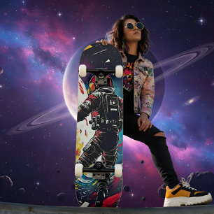 Shattered Reality - Cosmic Cruiser Astronaut Skateboard