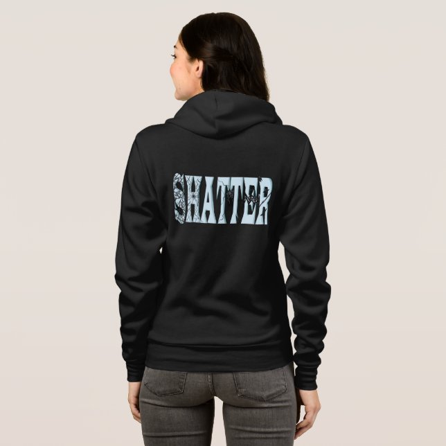 ​Shattered Reality - Creative Digital art Hoodie (Back Full)