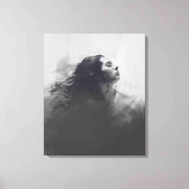 Shattered Stillness Canvas Print (Front)