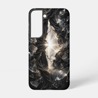 Shattered Veil of Light - Black Gold Luxury Samsung Galaxy Case